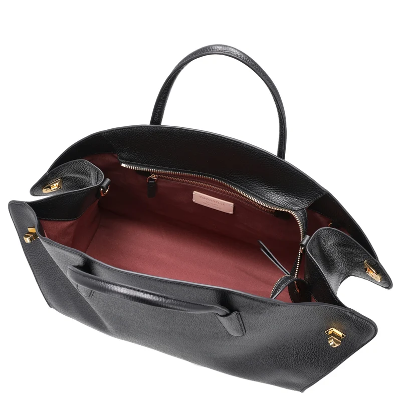 Coccinelle Tylde Soft - Bolso de mano 36 cm (noir)