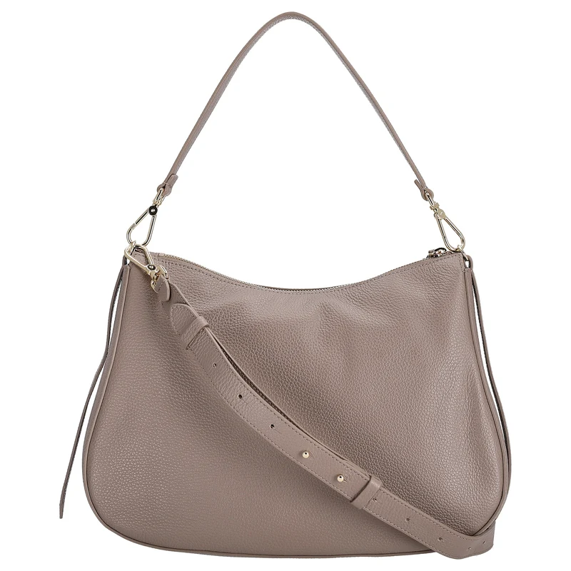 Coccinelle Nory - Bolso de hombro 36 cm (warm taupe)