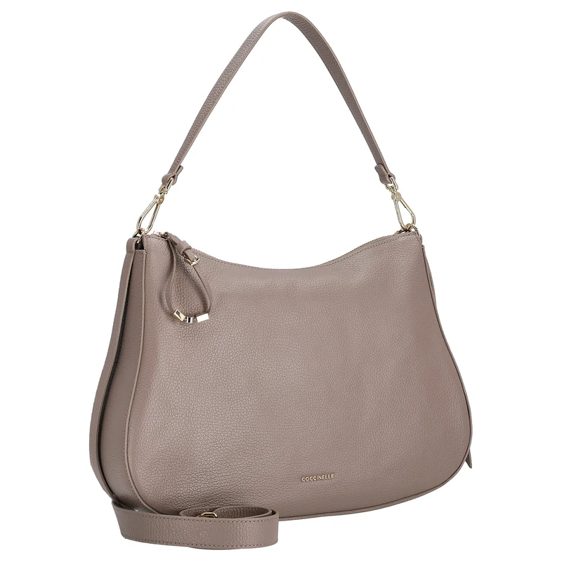 Coccinelle Nory - Bolso de hombro 36 cm (warm taupe)