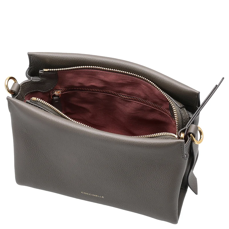 Coccinelle Boheme Grana Double - Bolso de mano S 23 cm (fango/honey)