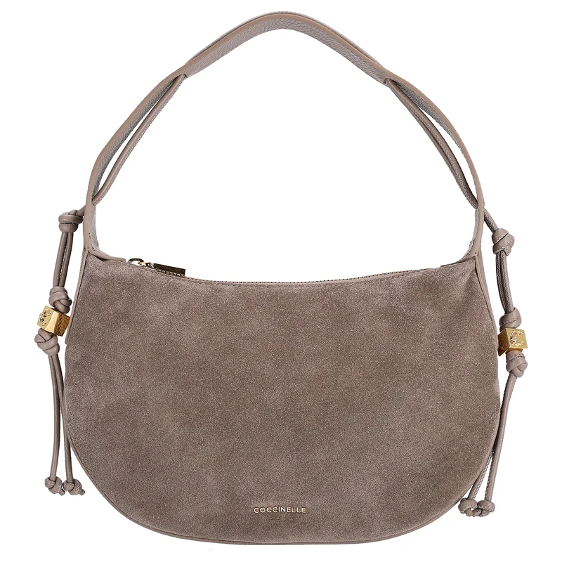 Coccinelle Thess Suede Bim - Bolso de hombro 29 cm (warm taupe)