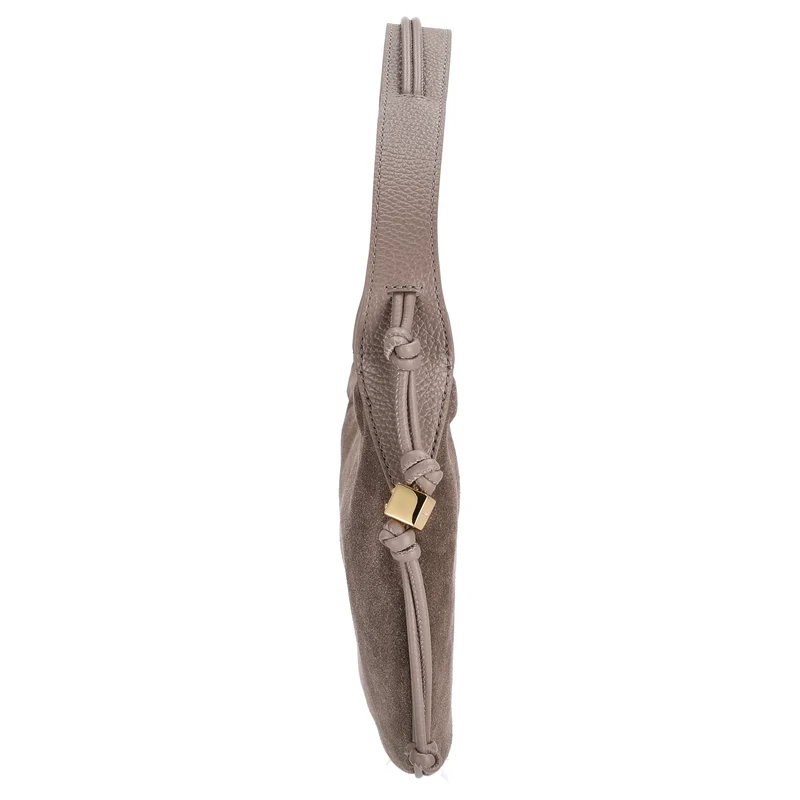 Coccinelle Thess Suede Bim - Bolso de hombro 29 cm (warm taupe)