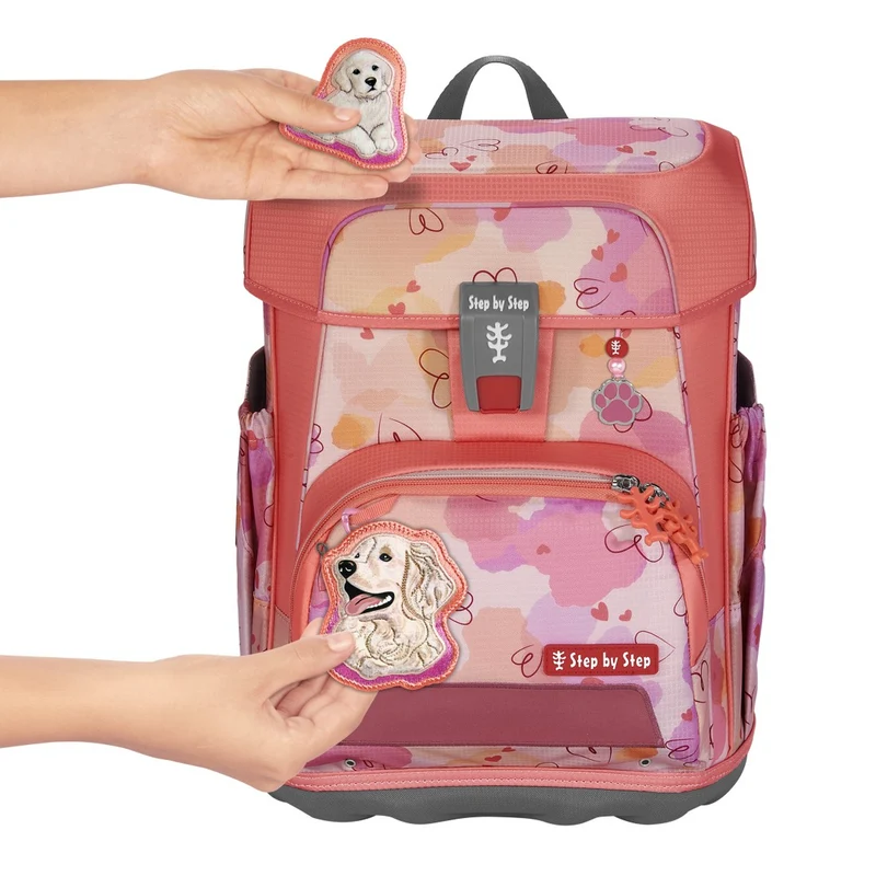 Step by Step Cloud - Set de mochila escolar 5 pzas. (Dog Kira)