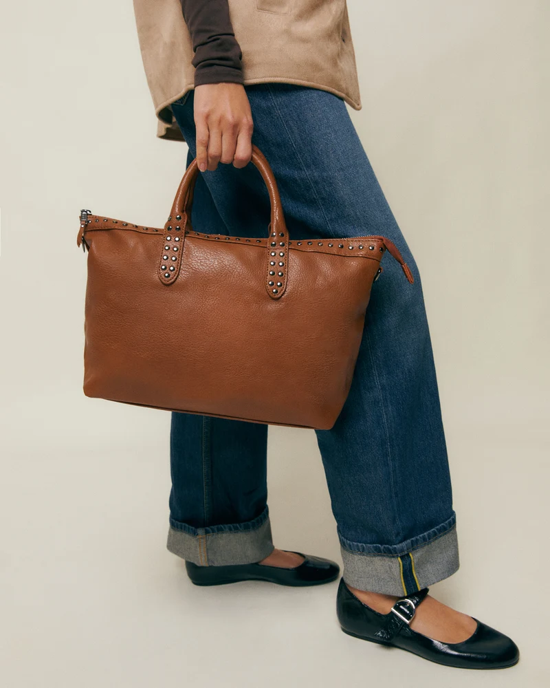 Kalani bolso tote con asa bandolera y detalles metálicos ED.