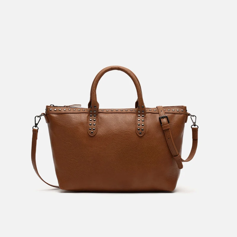 Kalani bolso tote con asa bandolera y detalles metálicos ED.