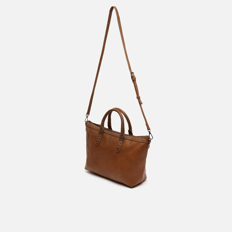 Kalani bolso tote con asa bandolera y detalles metálicos ED.