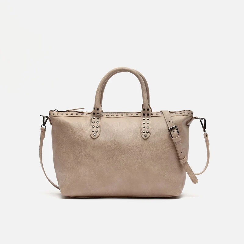 Kalani bolso tote con asa bandolera y detalles metálicos ED.