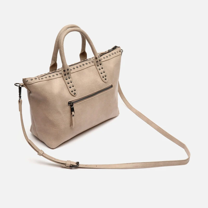 Kalani bolso tote con asa bandolera y detalles metálicos ED.