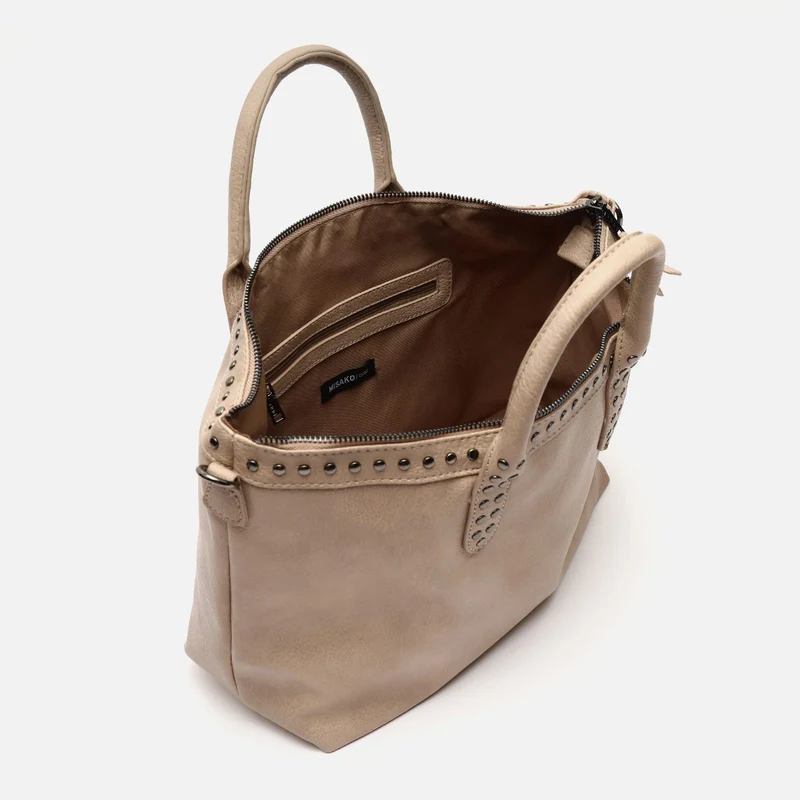 Kalani bolso tote con asa bandolera y detalles metálicos ED.