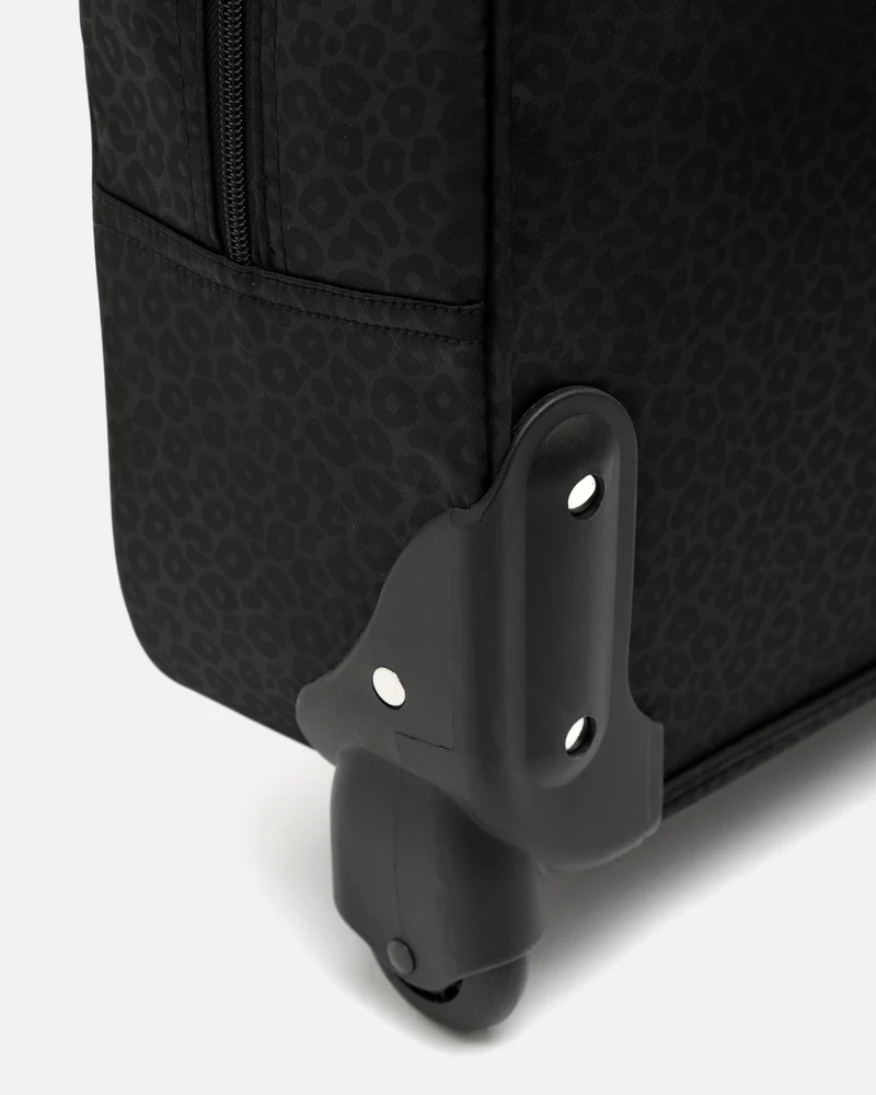 Pardi maletín con ruedas animal print y bolsillo para portátil