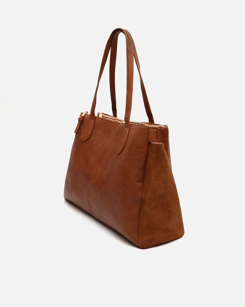 Caton bolso shopper grande efecto ante