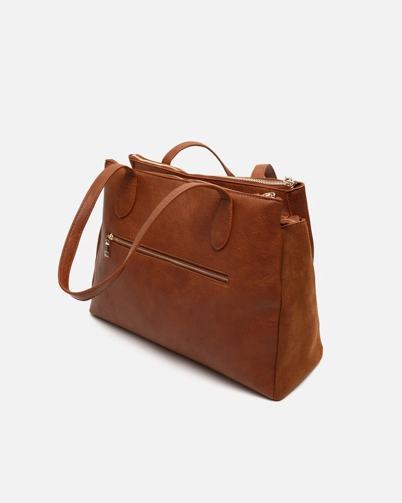 Caton bolso shopper grande efecto ante