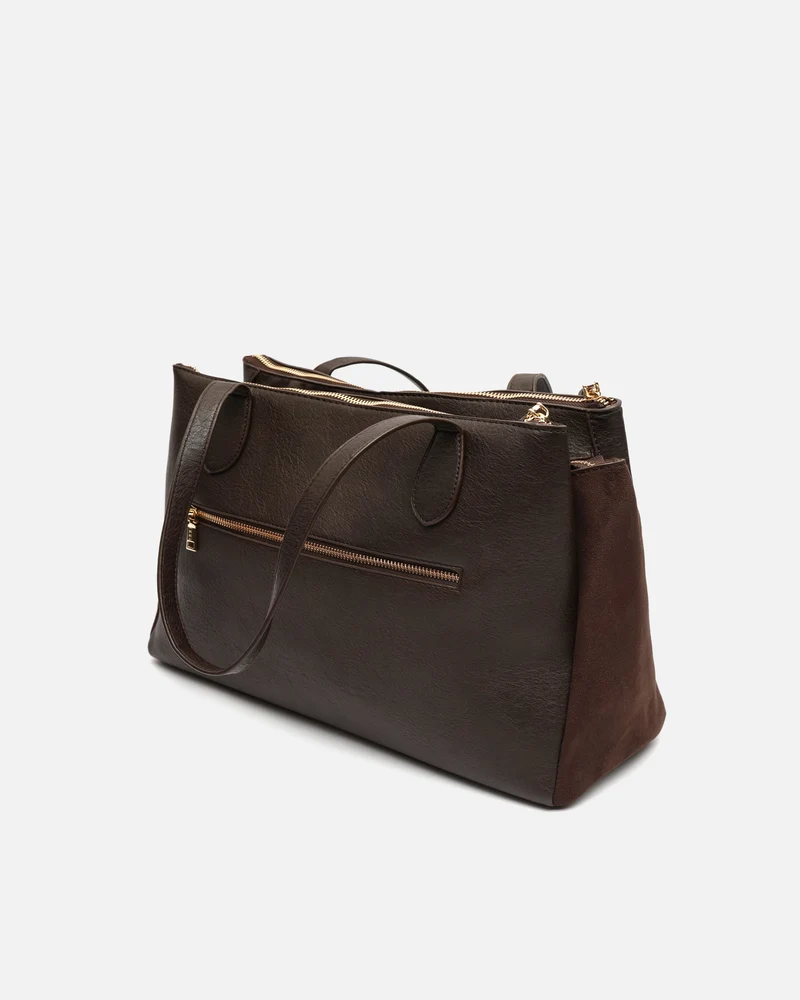 Caton bolso shopper grande efecto ante