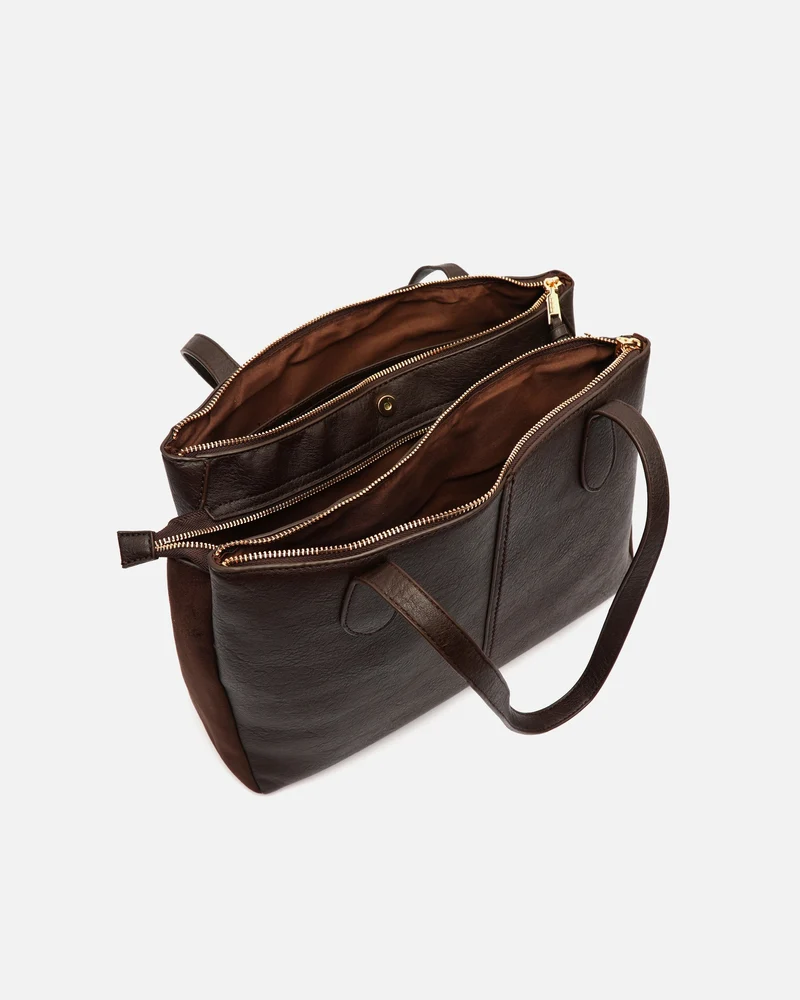 Caton bolso shopper grande efecto ante