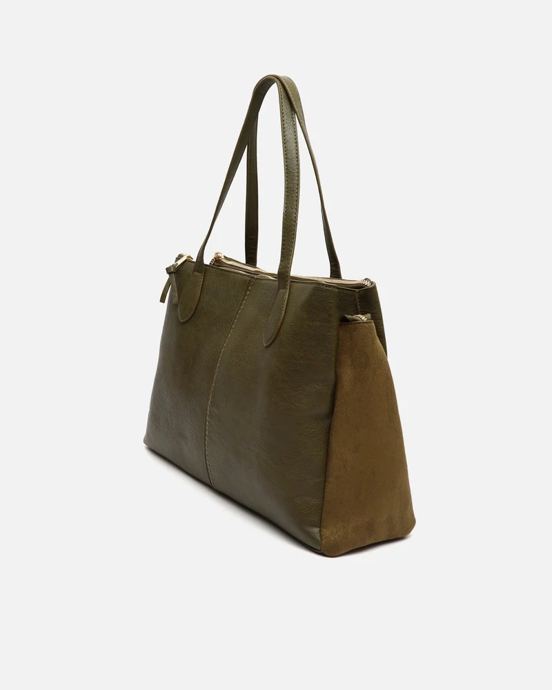 Caton bolso shopper grande efecto ante