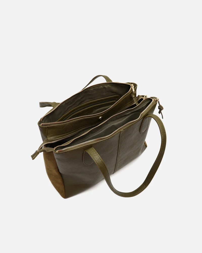 Caton bolso shopper grande efecto ante