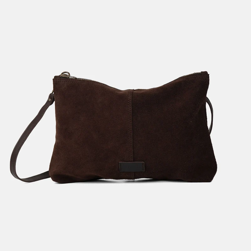 Bandolera mediana Zoe de serraje CUIROTS