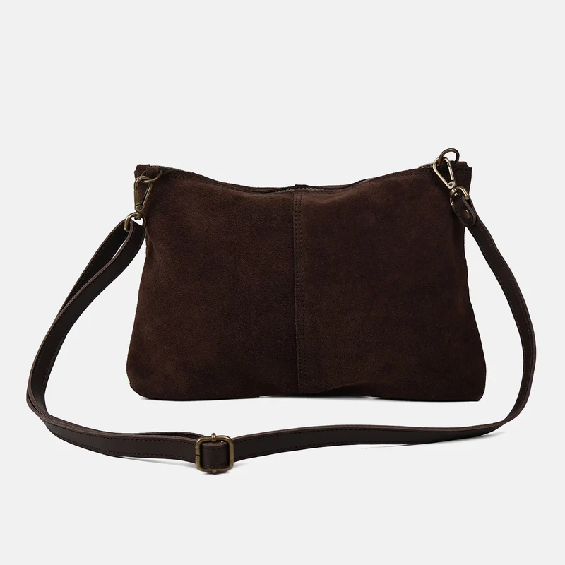 Bandolera mediana Zoe de serraje CUIROTS