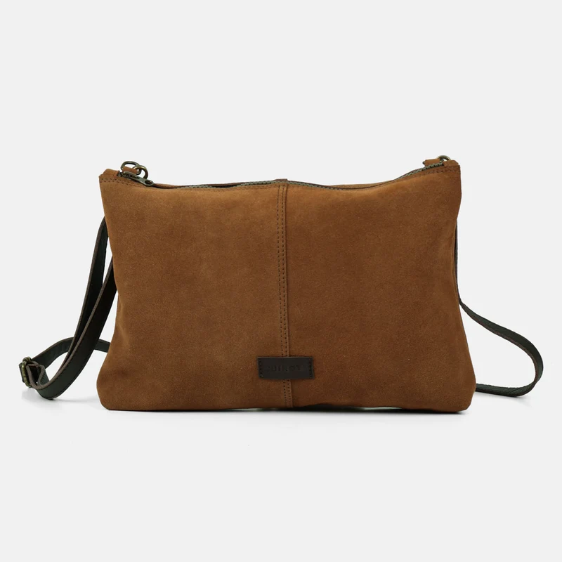 Bandolera mediana Zoe de serraje CUIROTS