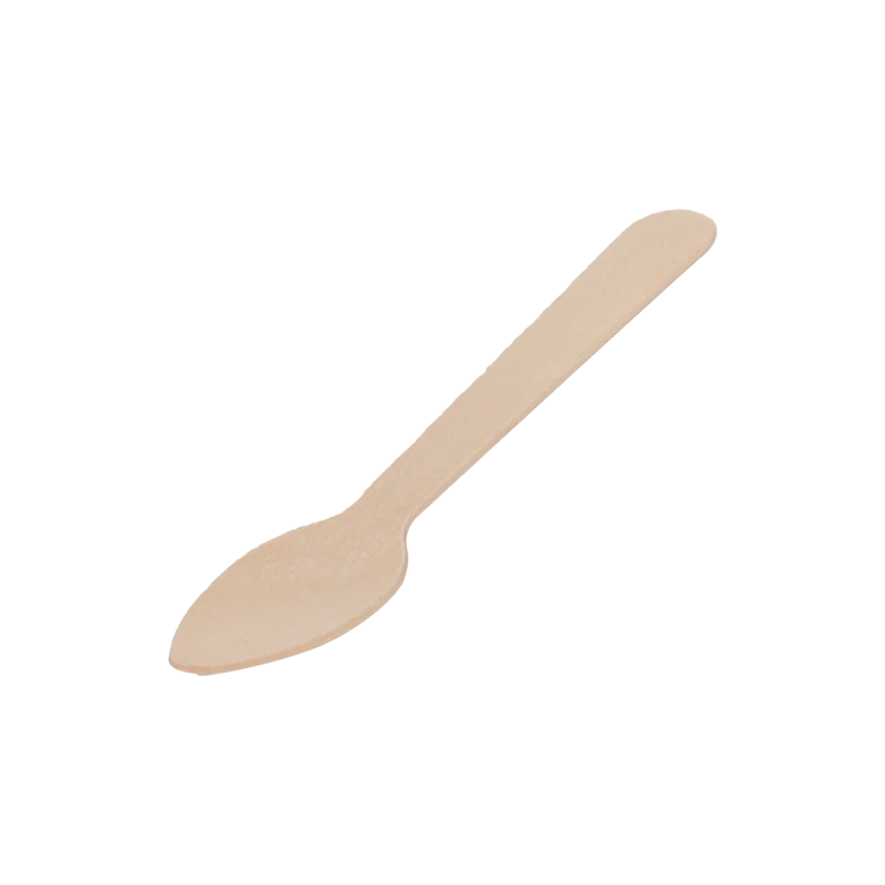 Cucharita Postre Madera 11 cm