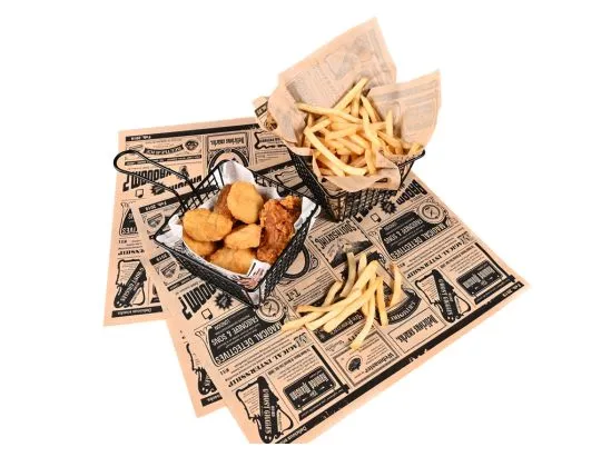Papel Antigrasa Anuncios Kraft 20x25cm (500 unid/pack)