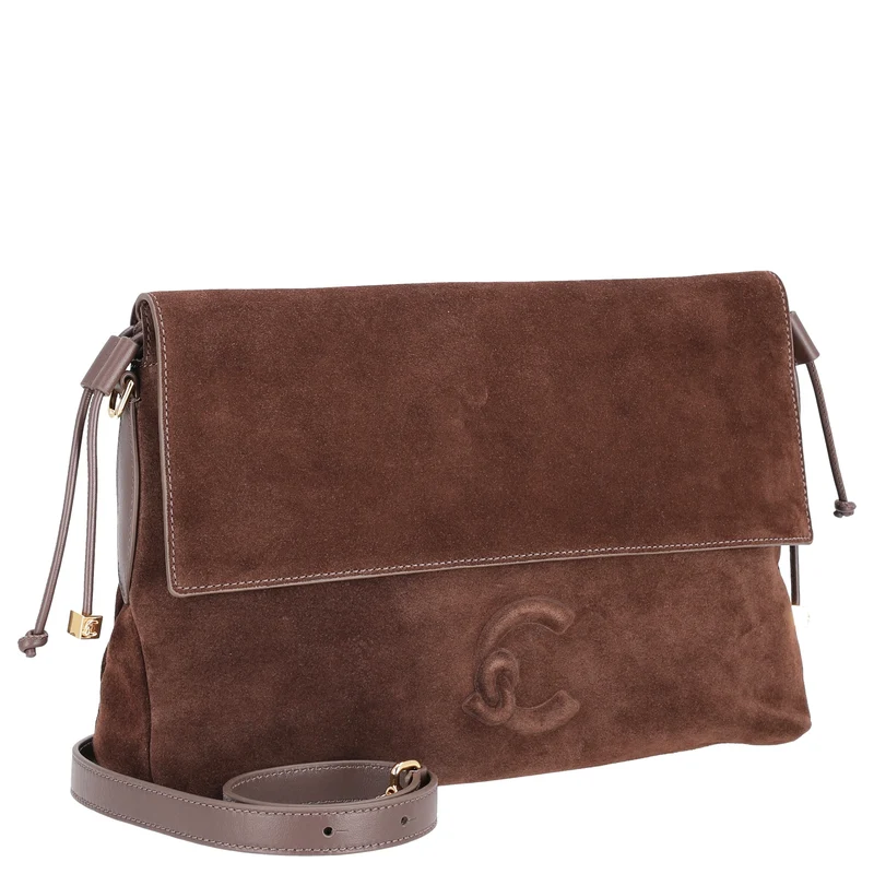 Coccinelle Lidia Suede Bim - Bolso de hombro 31 cm (brunette/brunet)