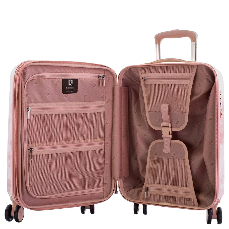 Heys Tie Dye Rose - Maleta de cabina S de 4 ruedas (rosa)