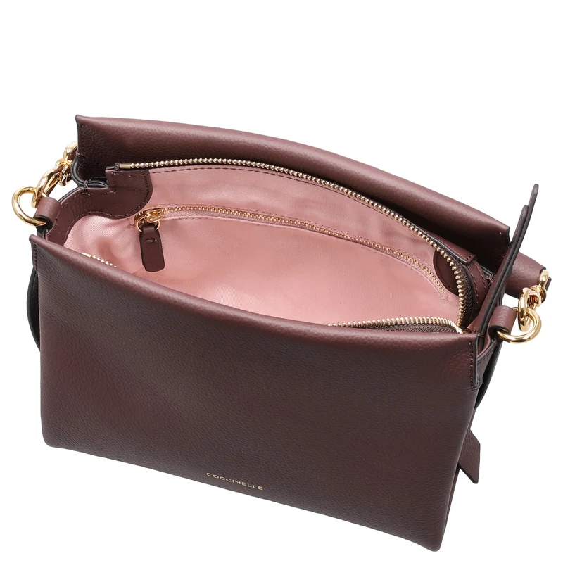 Coccinelle Boheme Grana Double - Bolso de mano S 23 cm (berry/winter rose)