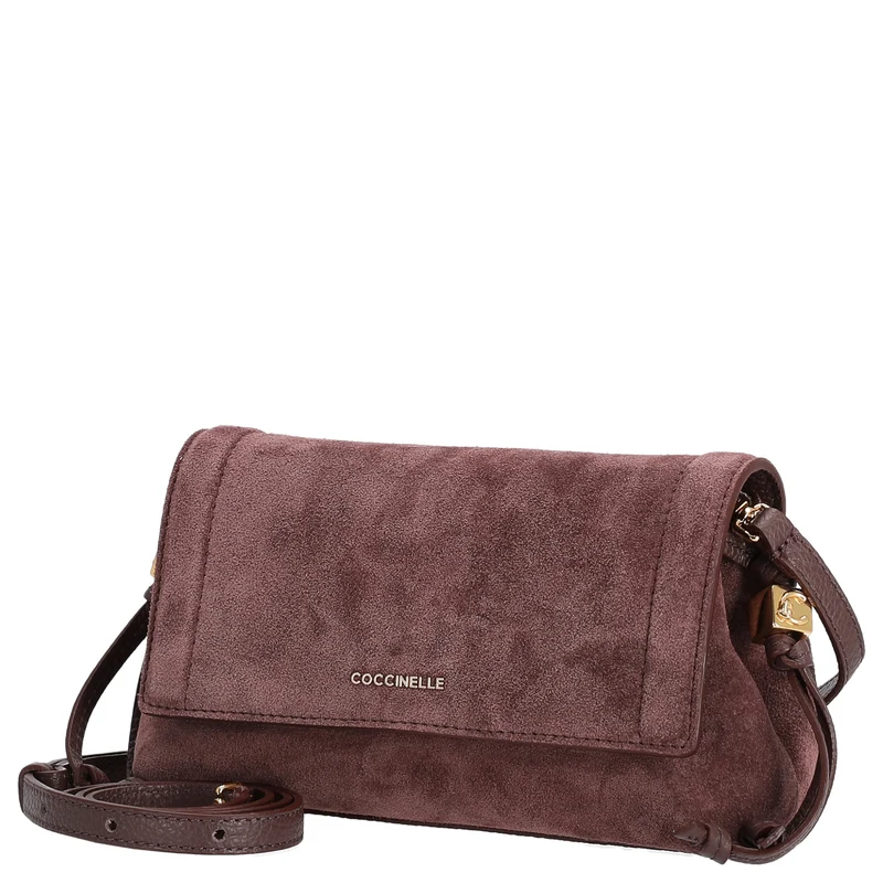 Coccinelle Thess Bimaterial - Bolso bandolera 21 cm (berry)