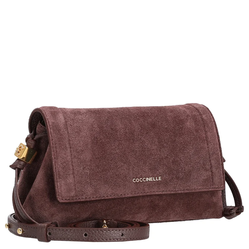 Coccinelle Thess Bimaterial - Bolso bandolera 21 cm (berry)