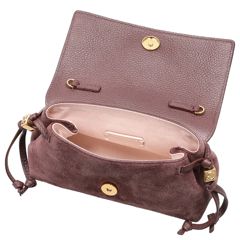 Coccinelle Thess Bimaterial - Bolso bandolera 21 cm (berry)