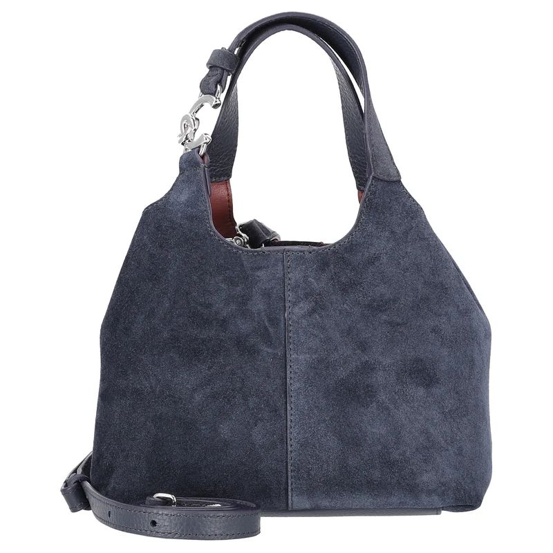 Coccinelle C-Easy Suede - Bolso de mano S 20 cm (midnight blue)
