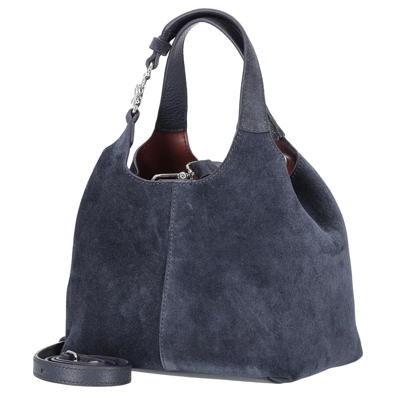 Coccinelle C-Easy Suede - Bolso de mano S 20 cm (midnight blue)