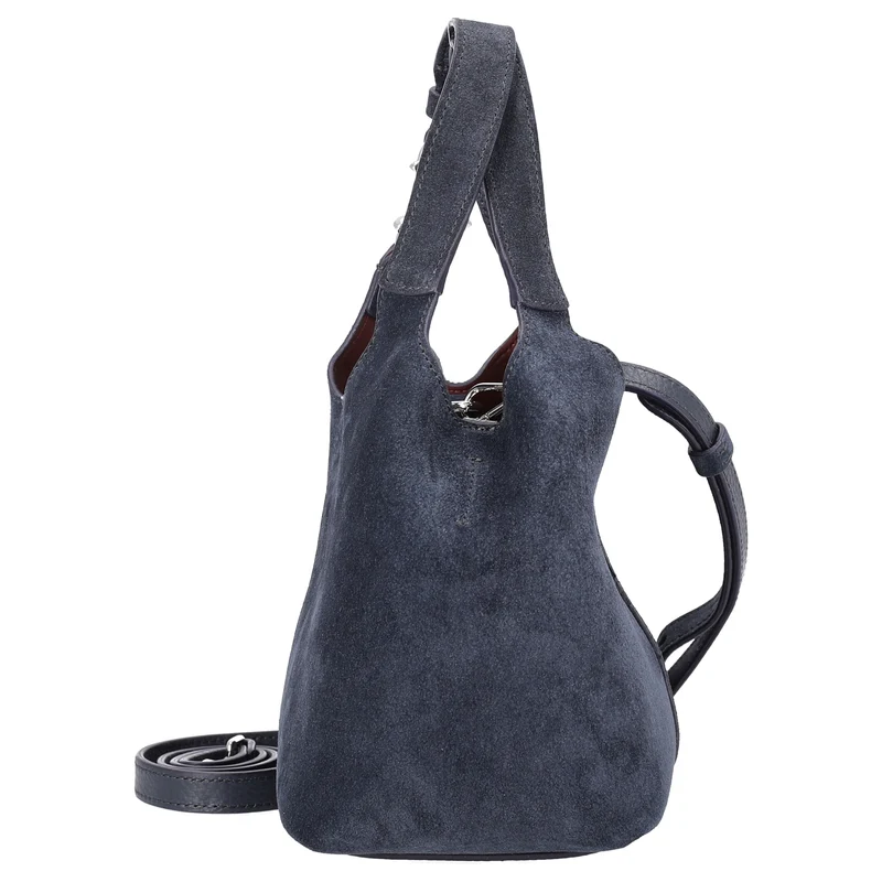 Coccinelle C-Easy Suede - Bolso de mano S 20 cm (midnight blue)