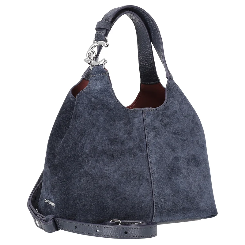 Coccinelle C-Easy Suede - Bolso de mano S 20 cm (midnight blue)