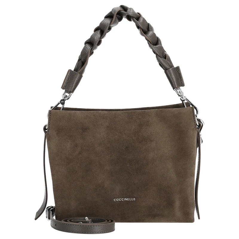 Coccinelle Boheme Suede - Bolso bandolera 23 cm (fango/fango)