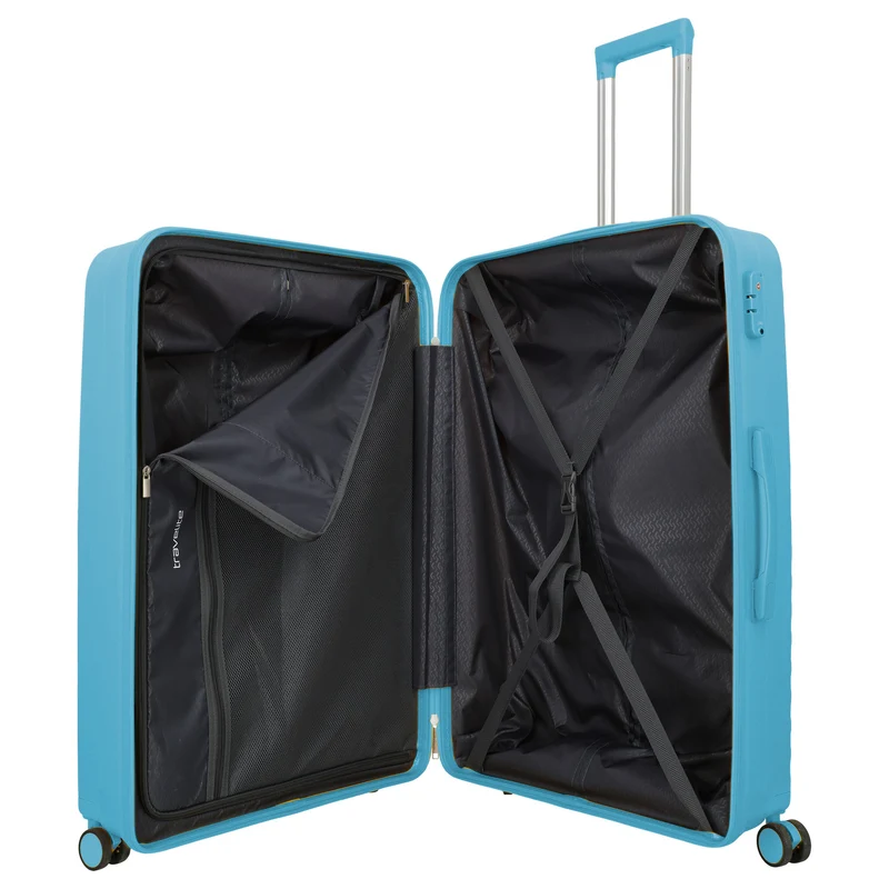Travelite Pacific - Set de trolley con 4 ruedas 3 piezas (Light Blue)