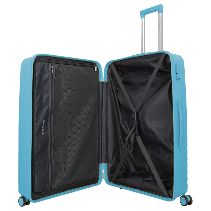 Travelite Pacific - Set de trolley con 4 ruedas 3 piezas (Light Blue)