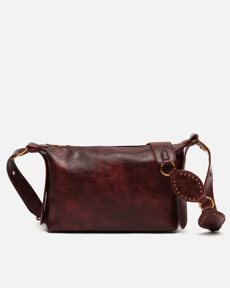 Gosti bolso bandolera pequeño con detalles metálicos
