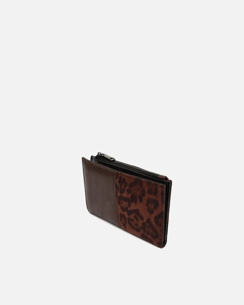 Belba monedero pequeño efecto ante animal print