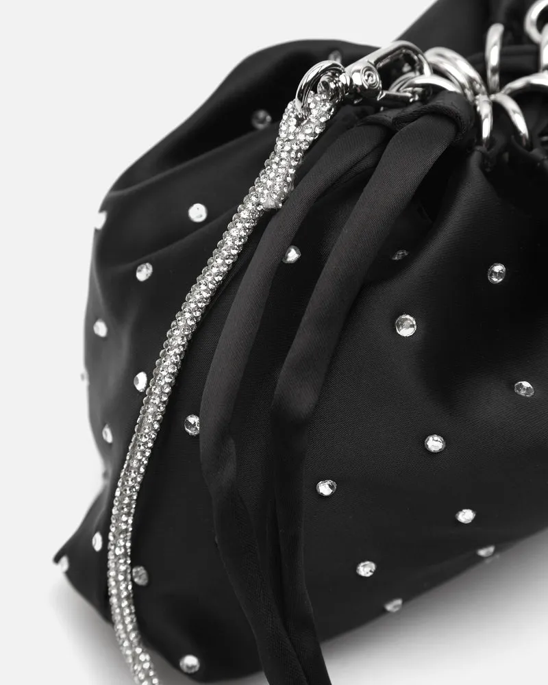 Cristal bolso de fiesta pequeño con detalles strass