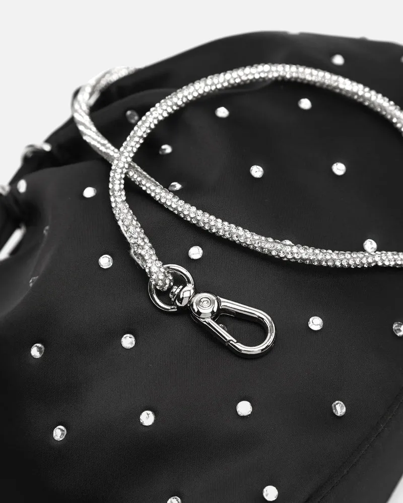 Cristal bolso de fiesta pequeño con detalles strass