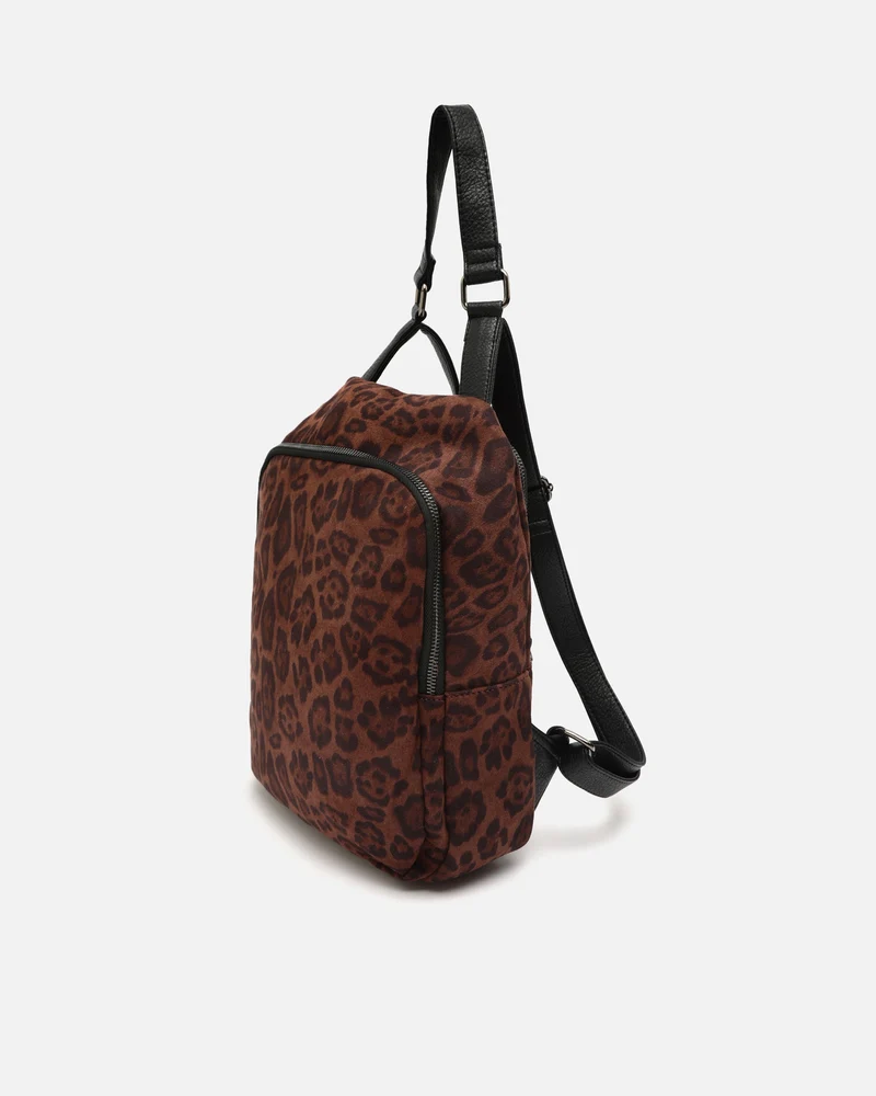 Belbu mochila antirrobo efecto ante animal print