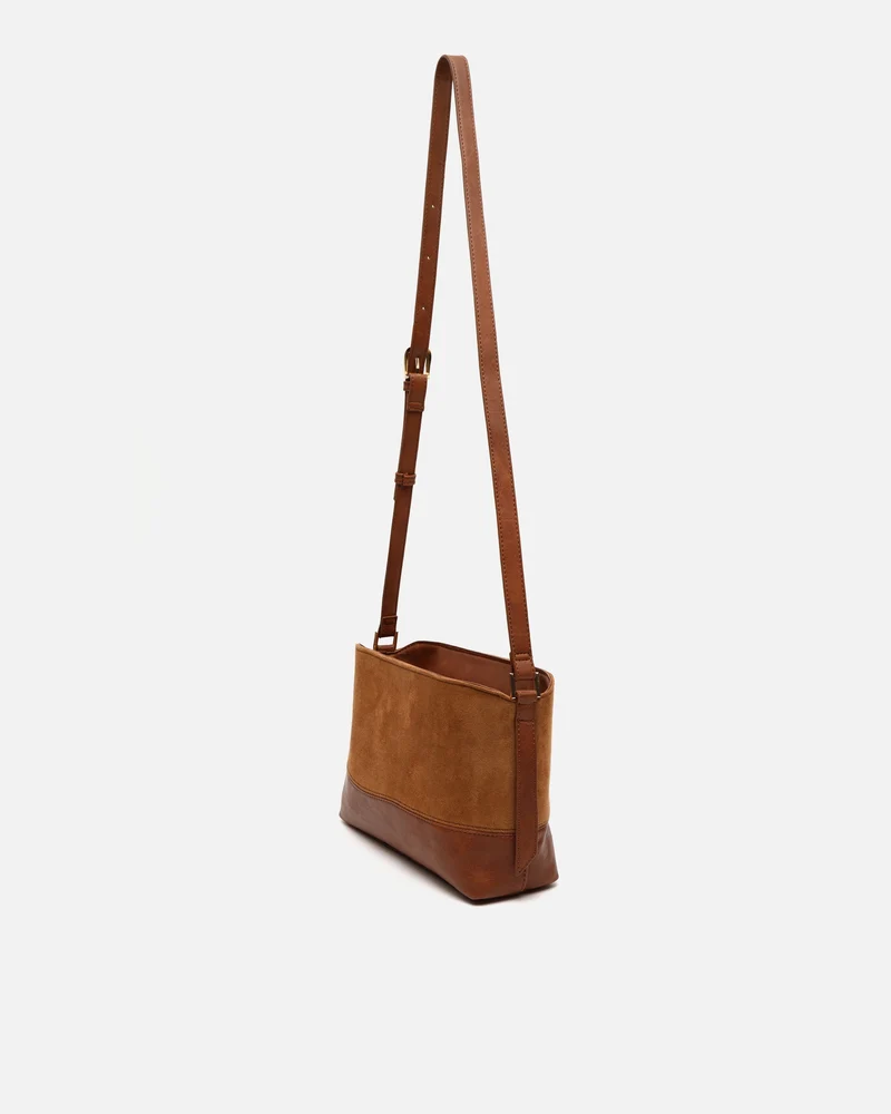 Rich bolso bandolera pequeño efecto ante