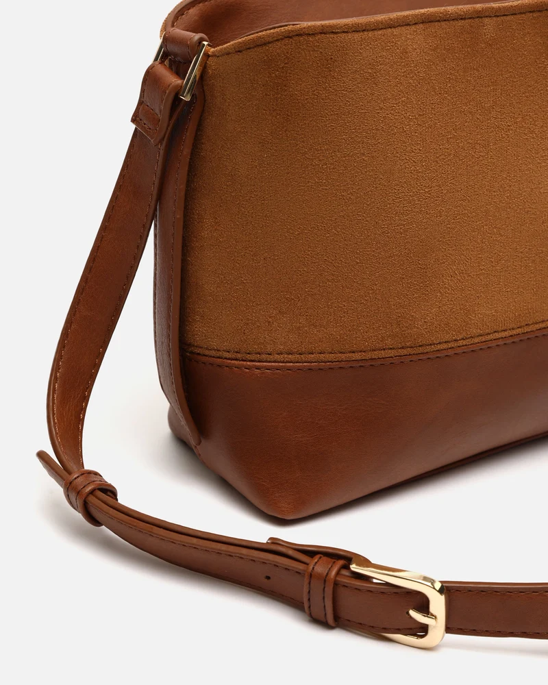 Rich bolso bandolera pequeño efecto ante