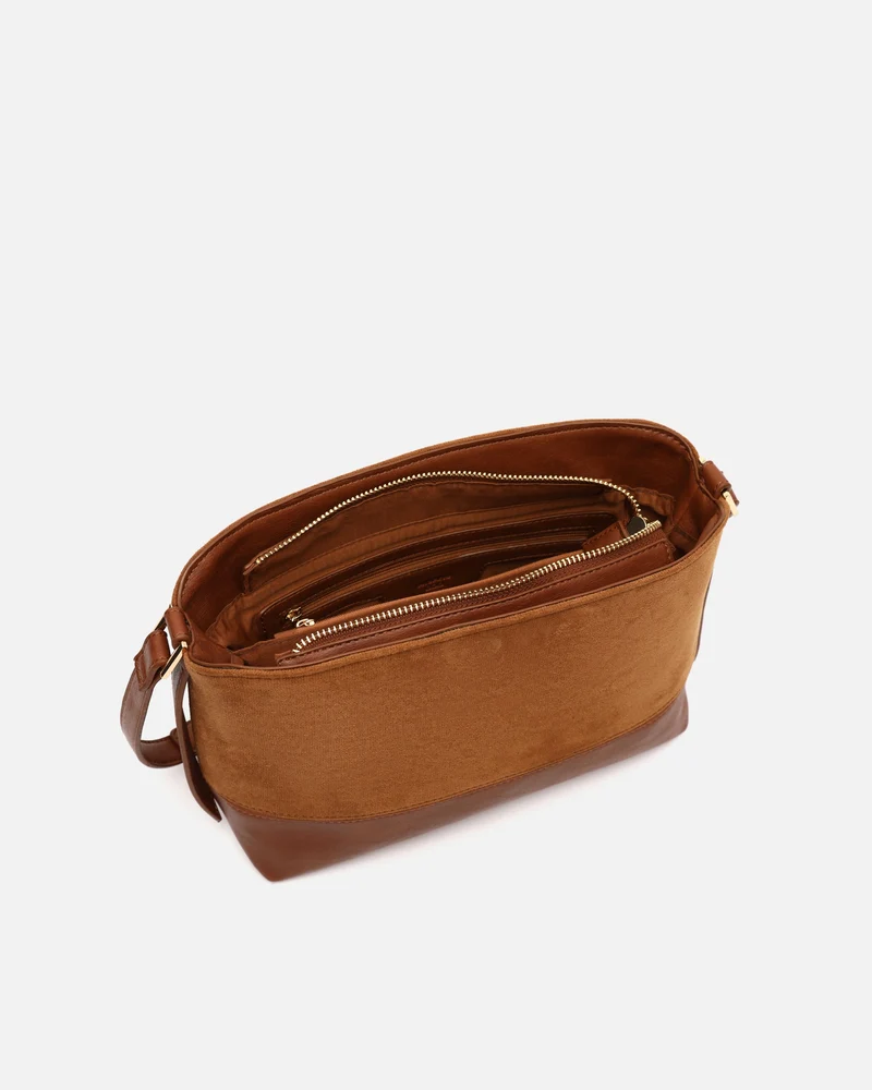 Rich bolso bandolera pequeño efecto ante