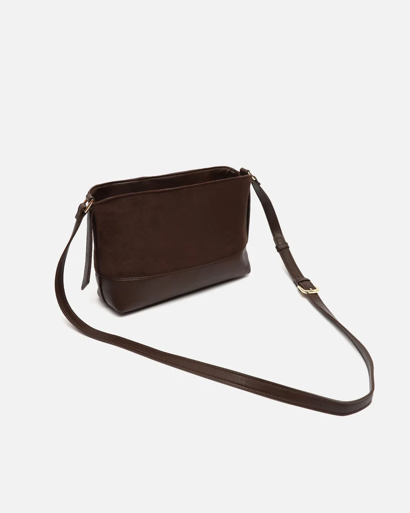 Rich bolso bandolera pequeño efecto ante