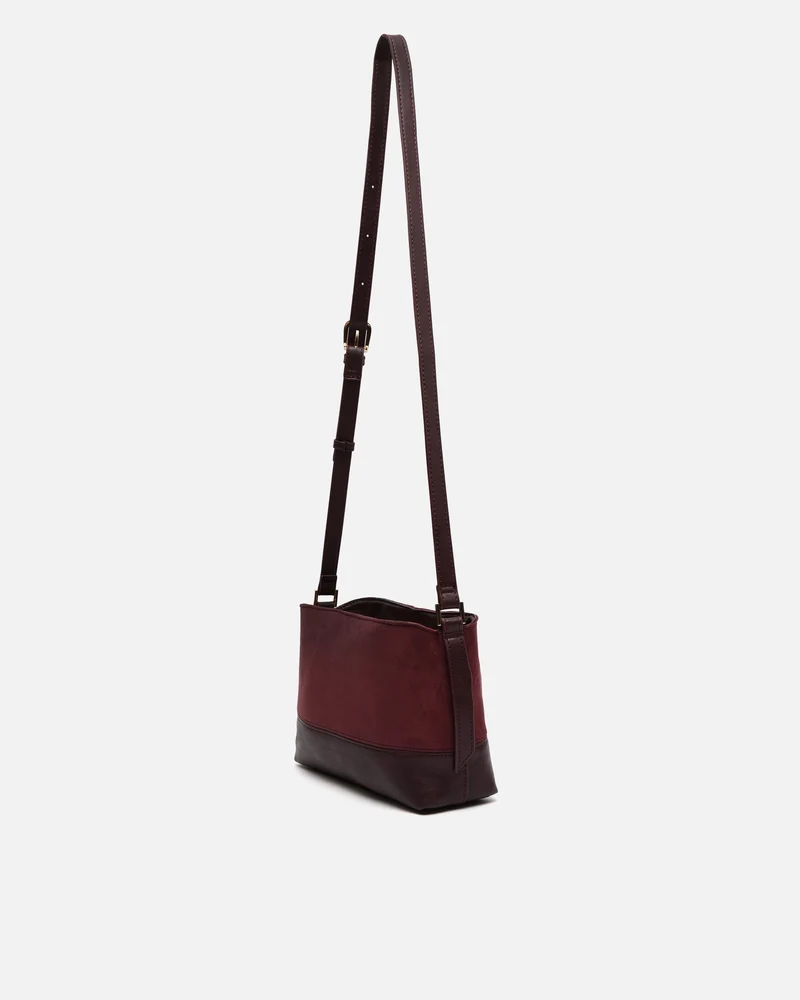 Rich bolso bandolera pequeño efecto ante