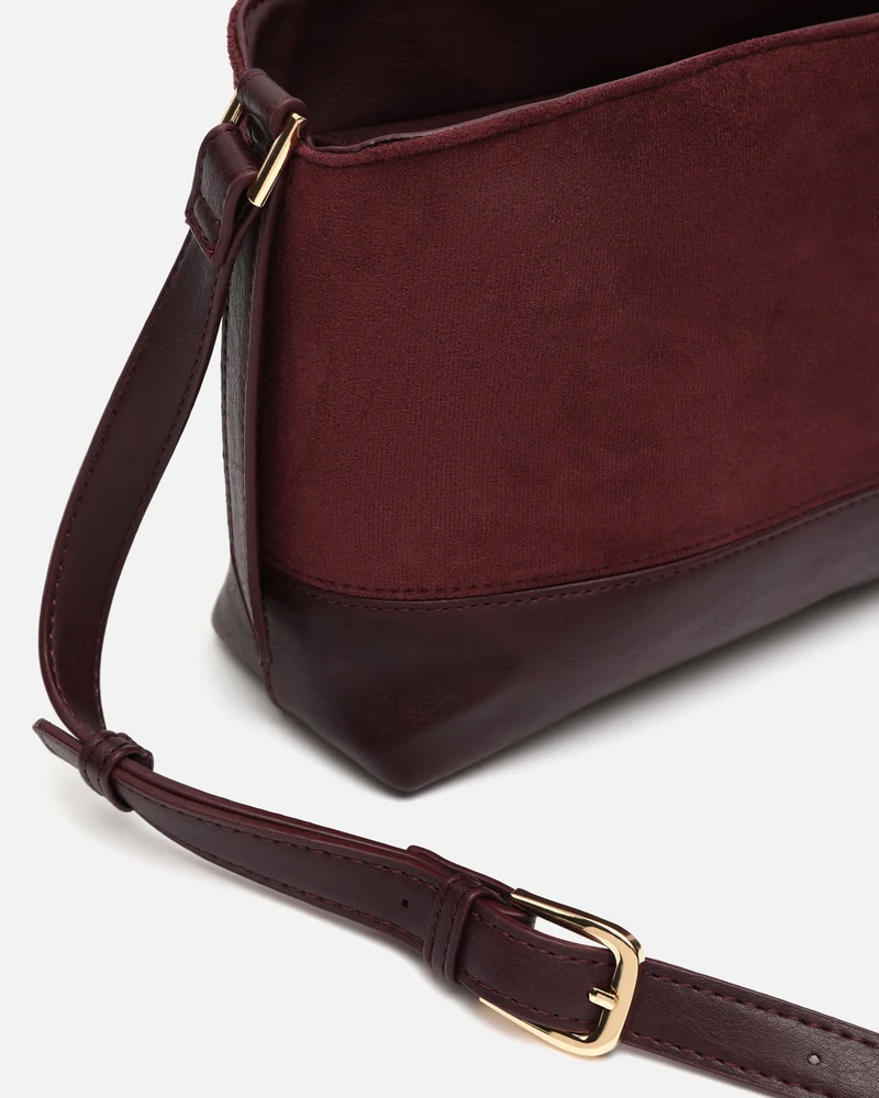 Rich bolso bandolera pequeño efecto ante