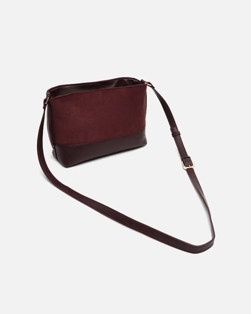 Rich bolso bandolera pequeño efecto ante